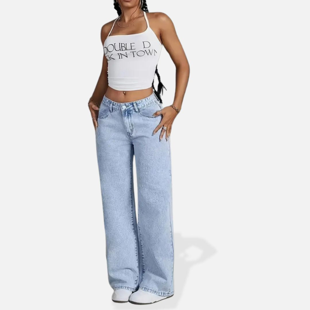 Jean Femme à Pattes d'Éléphant