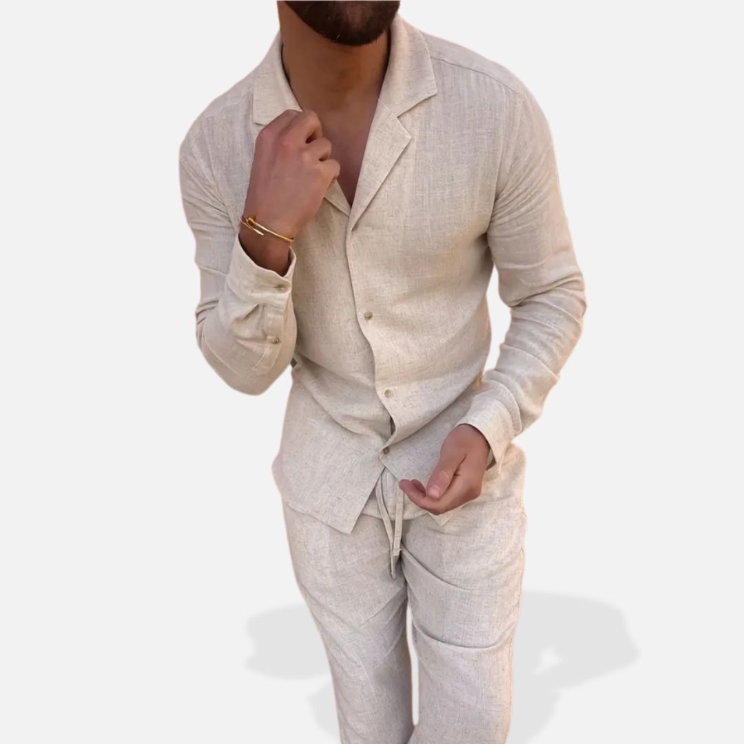 Costume Homme Complet avec Chemise et Pantalon