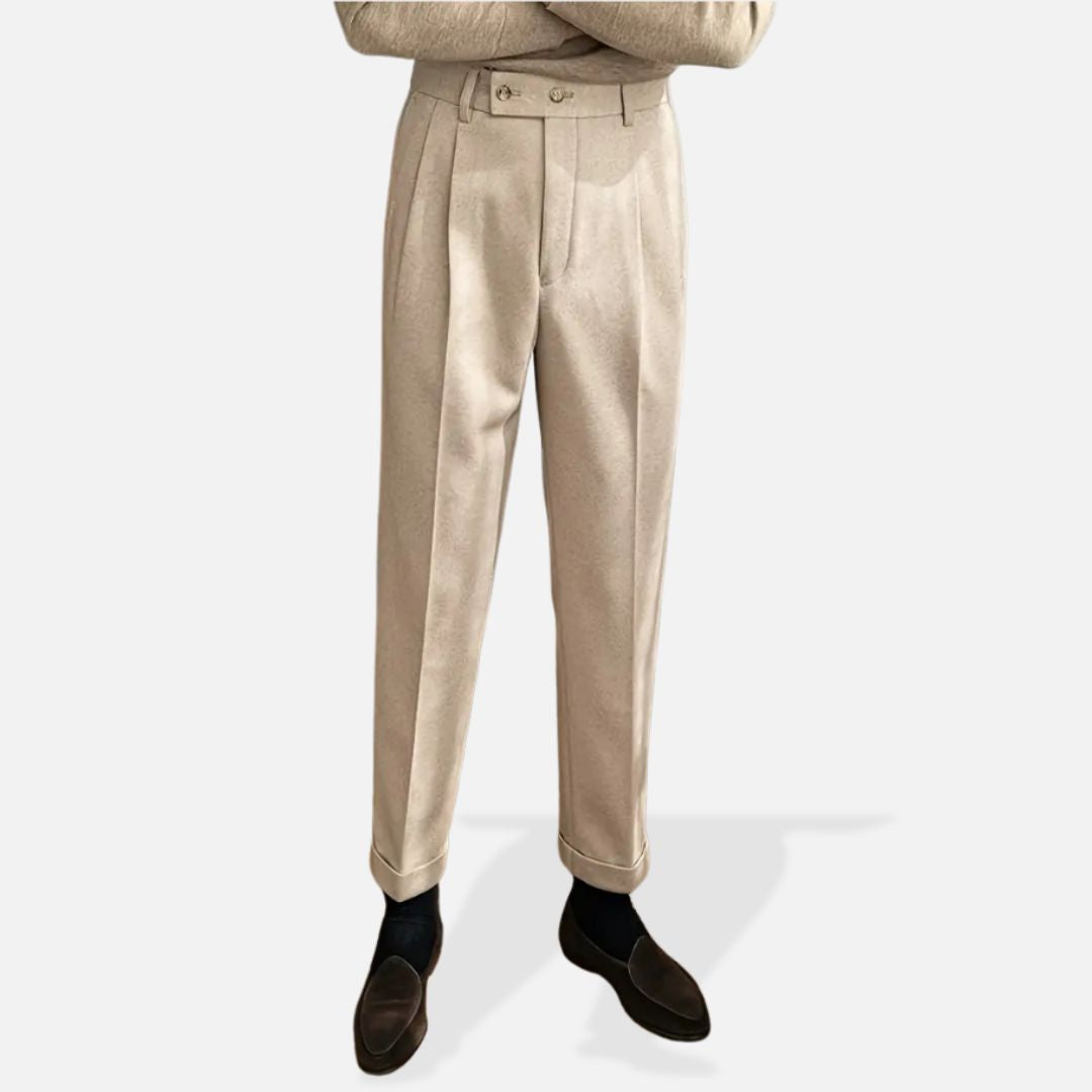Pantalon Homme Chic Beige