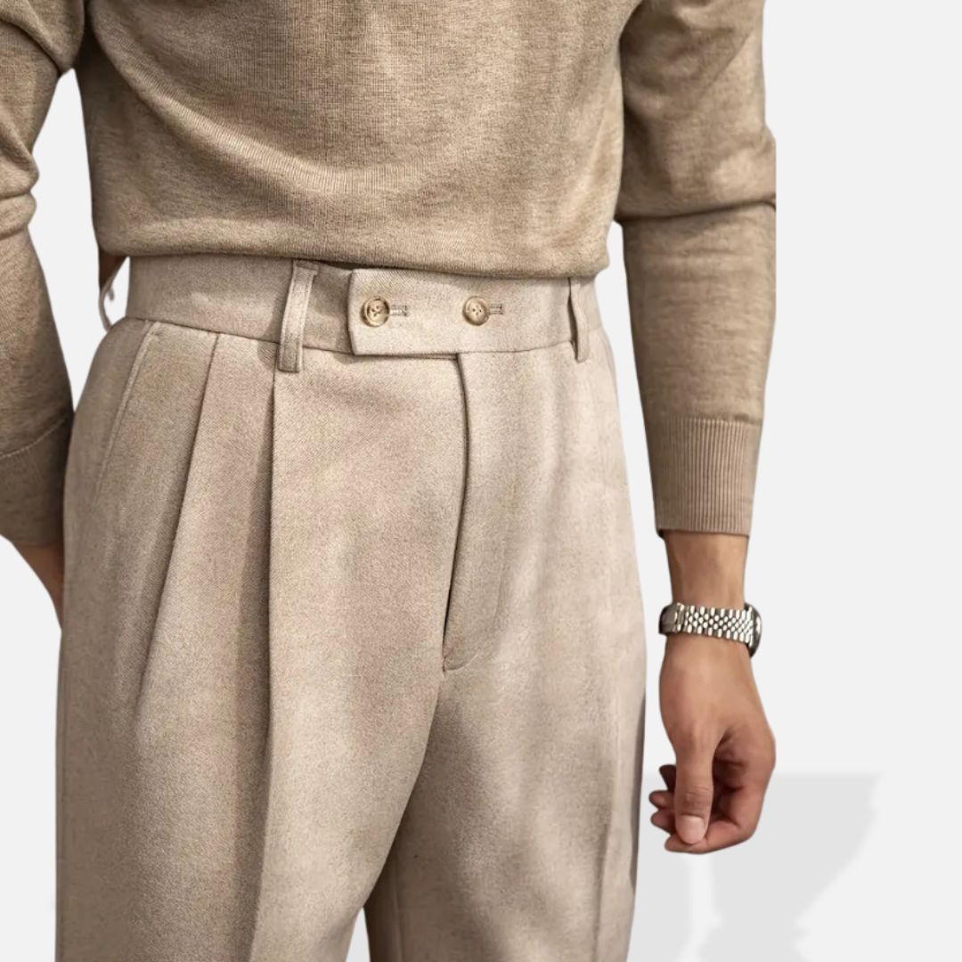Pantalon Homme Chic Beige