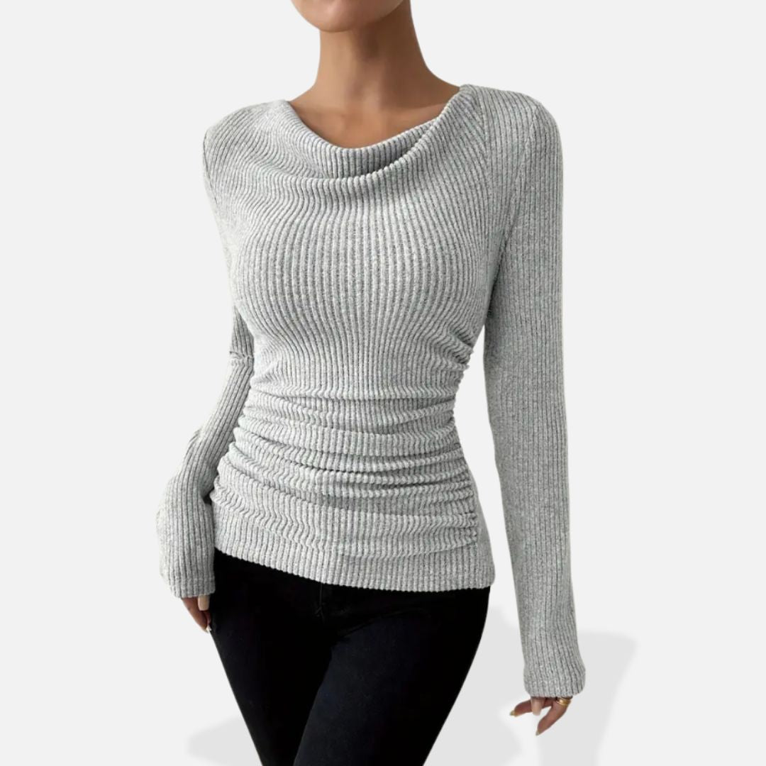 Pull Femme Chaud à Col Ouvert