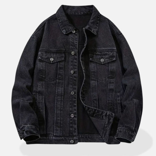 Veste Homme en Denim Noir