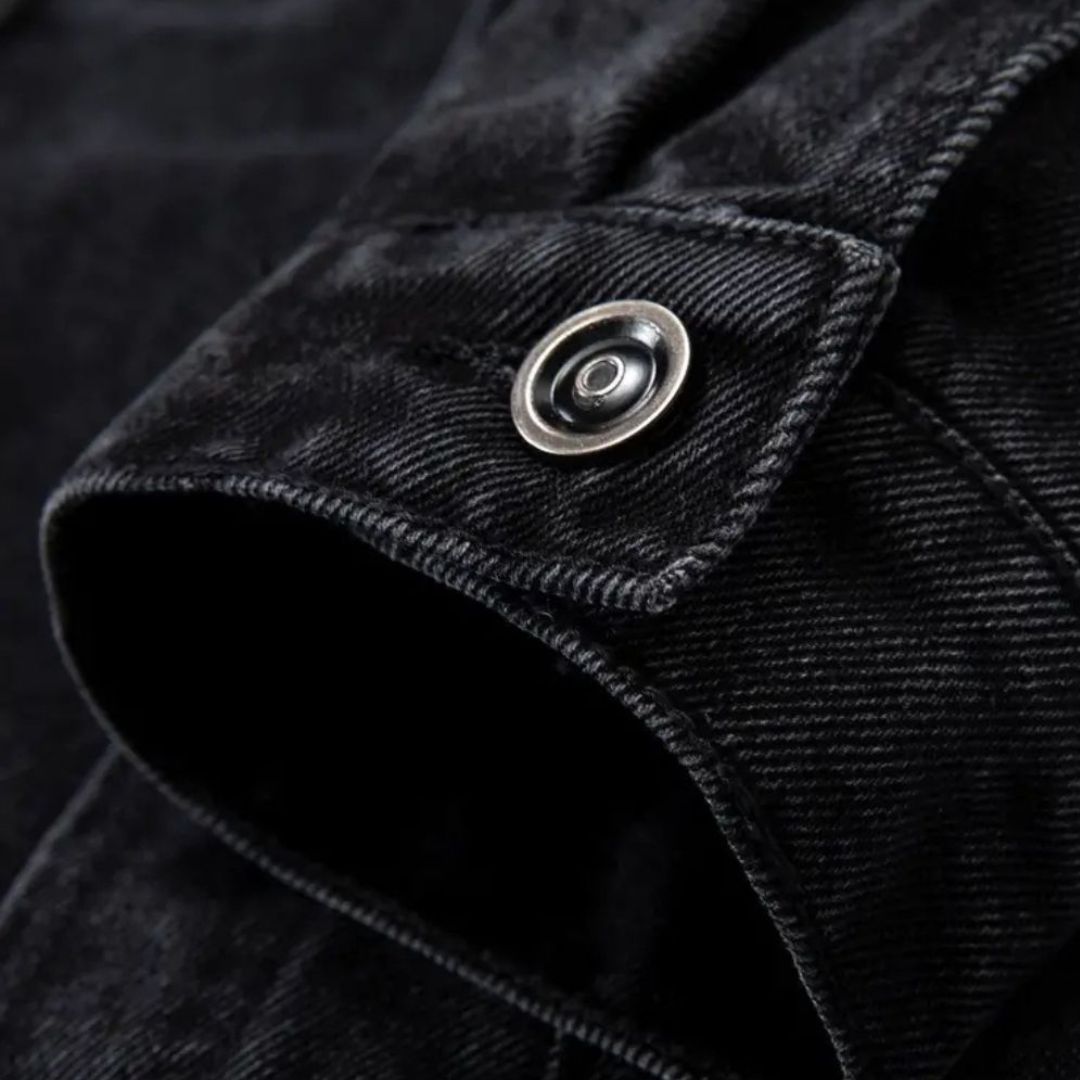 Veste Homme en Denim Noir